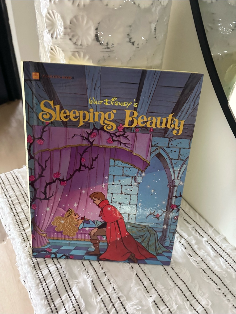Vintage 1986 Golden Book Walt Disney Sleeping Beauty Hardcover Kids Book